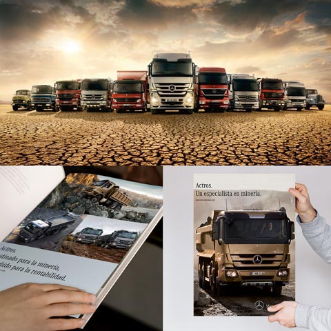 Remo Colomba - Creative Visual Designer - Portfolio - MERCEDES-BENZ - TRUCKS RANGE - Advertisings